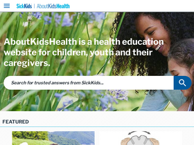 'aboutkidshealth.ca' screenshot