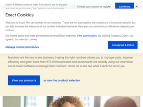 'exact.com' screenshot