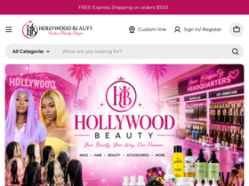 hollywoodbeautystl.us homepage screenshot