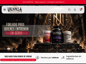 valhallanutrition.com homepage screenshot