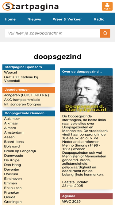 doopsgezind.startpagina.nl