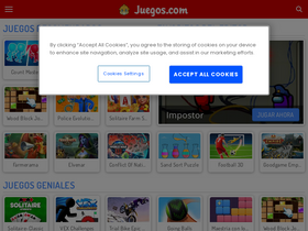 'juegos.com' screenshot