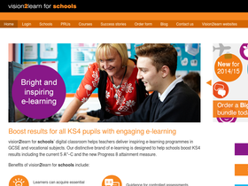 'vision2learnforschools.com' screenshot