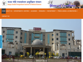 'sgpgims.org.in' screenshot