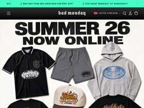 Badmonday homepage screenshot