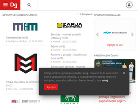 'deloglasnik.si' screenshot
