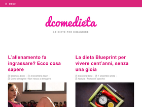 'dcomedieta.it' screenshot