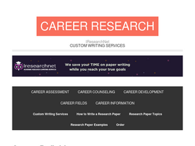 Model Career Information - IResearchNet