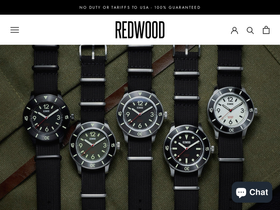 Redwood Watches website screenshot