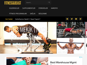 'fitnessandbeast.com' screenshot