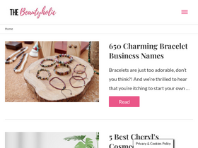 'thebeautyholic.com' screenshot