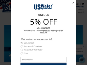 'uswatersystems.com' screenshot