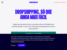 'oberlo.com.br' screenshot