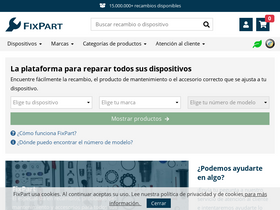 'fixpart.es' screenshot