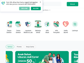 'klikdokter.com' screenshot