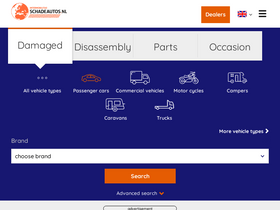 'schadeautos.nl' screenshot