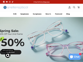 snellenoptical.com homepage screenshot