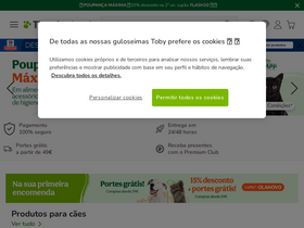 'tiendanimal.pt' screenshot