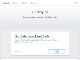 'xmplaylist.com' screenshot