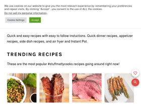 'stuffmattycooks.com' screenshot