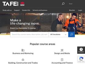 'tafensw.edu.au' screenshot