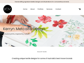 kerrynmetcalfedesign.com homepage screenshot
