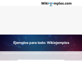 'wikiejemplos.com' screenshot