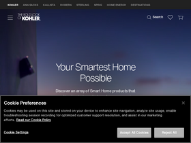 'kohler.com' screenshot