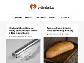 'bydlenisnu.cz' screenshot