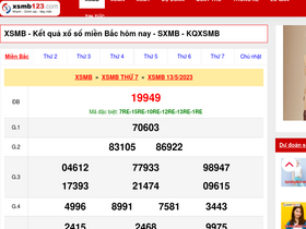 'xsmb123.com' screenshot