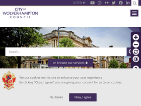 'wolverhampton.gov.uk' screenshot