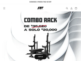 powerliftingfactory.com homepage screenshot