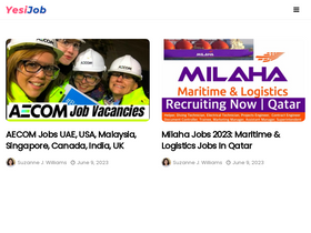 'yesijob.com' screenshot