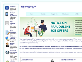 'vipulmedcorp.com' screenshot