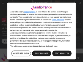 'radiofrance.fr' screenshot