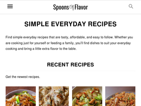 'spoonsofflavor.com' screenshot
