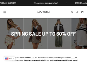 Louvelli homepage screenshot
