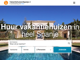 'vakantiehuizenspanje.nl' screenshot