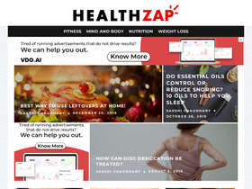 'healthzap.co' screenshot