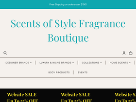 scentsofstylefragrance.com homepage screenshot