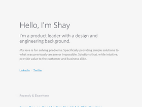 'shayhowe.com' screenshot