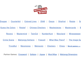 'gamesforthebrain.com' screenshot