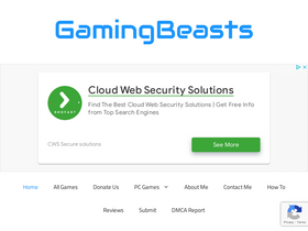 'gamingbeasts.com' screenshot