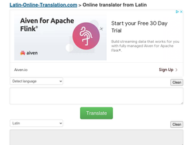 'latin-online-translation.com' screenshot