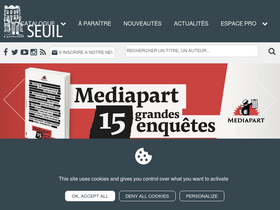 'seuil.com' screenshot