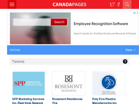 'canadapages.com' screenshot