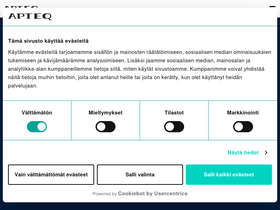'apteq.fi' screenshot