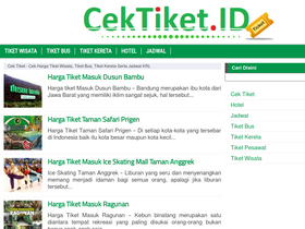 'cektiket.id' screenshot