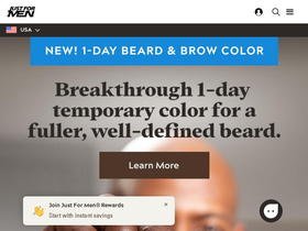 'justformen.com' screenshot