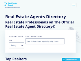 'realestateagent.com' screenshot